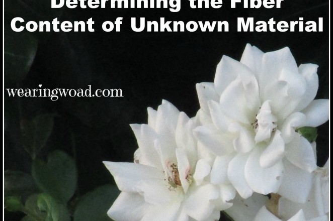Determining the Fiber Content of Unknown Material