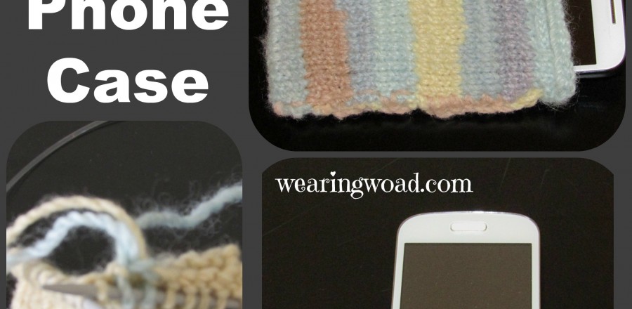 Making a Knitted Phone Case from Yarn Scraps