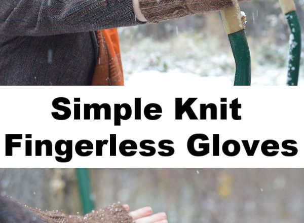 Knitted Fingerless Gloves: Last Minute Gift Idea