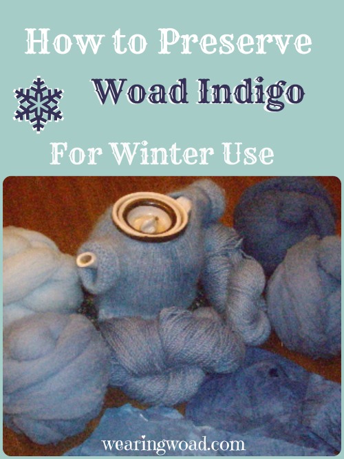 preserving woad indigo