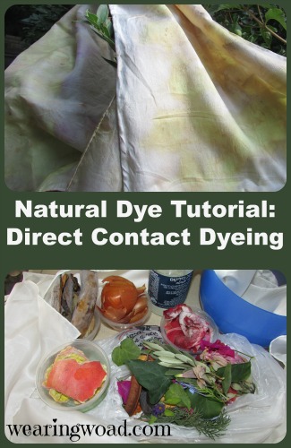 natural dye tutorial direct contact dyeing