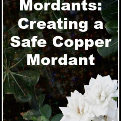 Mordants: How to Safely Prepare a Mild Copper Mordant