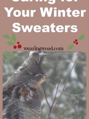Caring for your Winter Sweaters