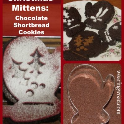 Christmas Mittens: Chocolate Shortbread Cookies