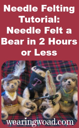 needle felting tutorial make a bear in two hours