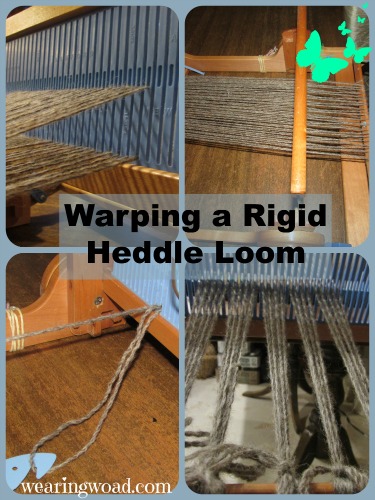 Saori Weaving Tutorial Warping A Rigid Heddle Loom Wearing Woad