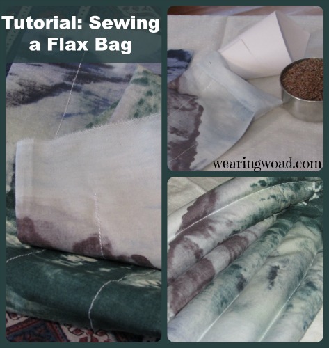 sewing a microwavable flax bag steps four to completion