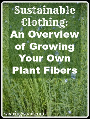 sustainable clothing growing your own plant fibers