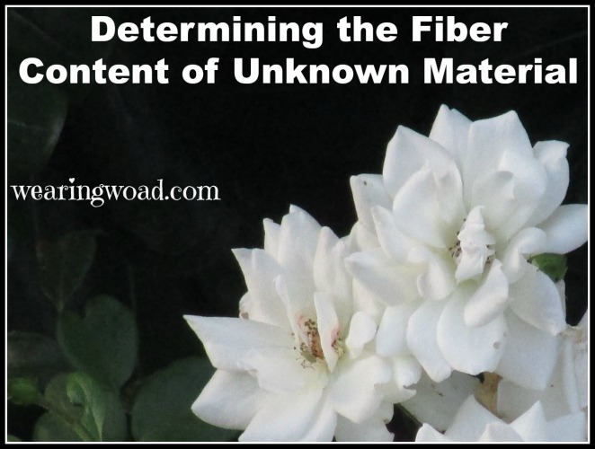 two methods to determine the fiber content of unlabeled and unknown fibers