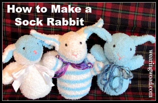 how to make a sock rabbit for Easter or any occasion