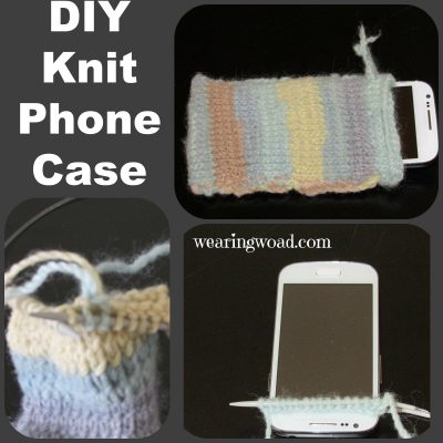 Making a Knitted Phone Case from Yarn Scraps