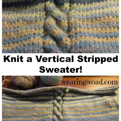 A Work in Progress: Knitting a Sweater With Vertical Stripes