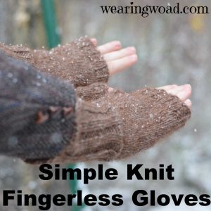 Have fun making simple fingerless gloves for yourself, or for any of your gift giving needs.