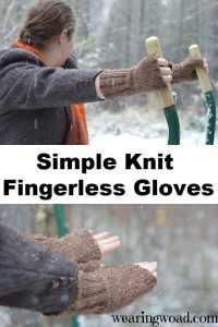 Create your own handknit fingerless gloves with this simple pattern.