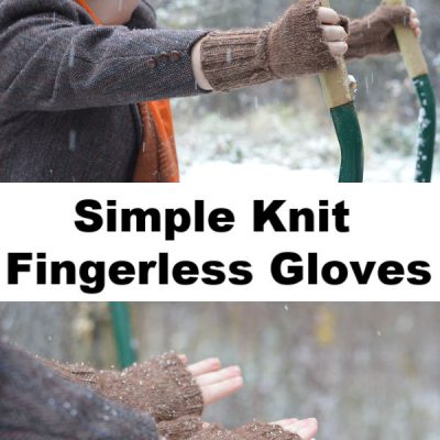 Knitted Fingerless Gloves: Last Minute Gift Idea