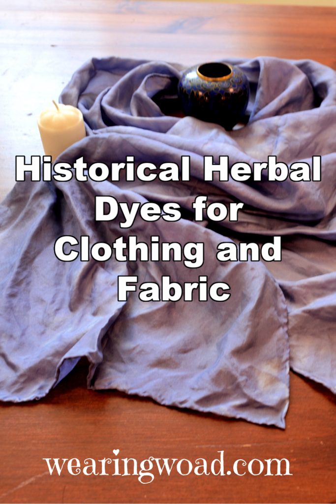 Historical Herbal Dyes for Clothing and Fabric - Wearing Woad